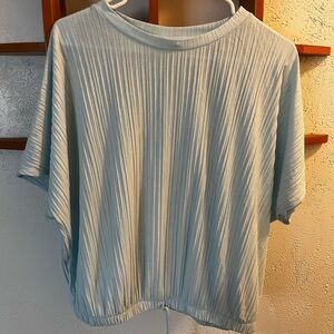 a new day Light Blue Short Sleeve Top